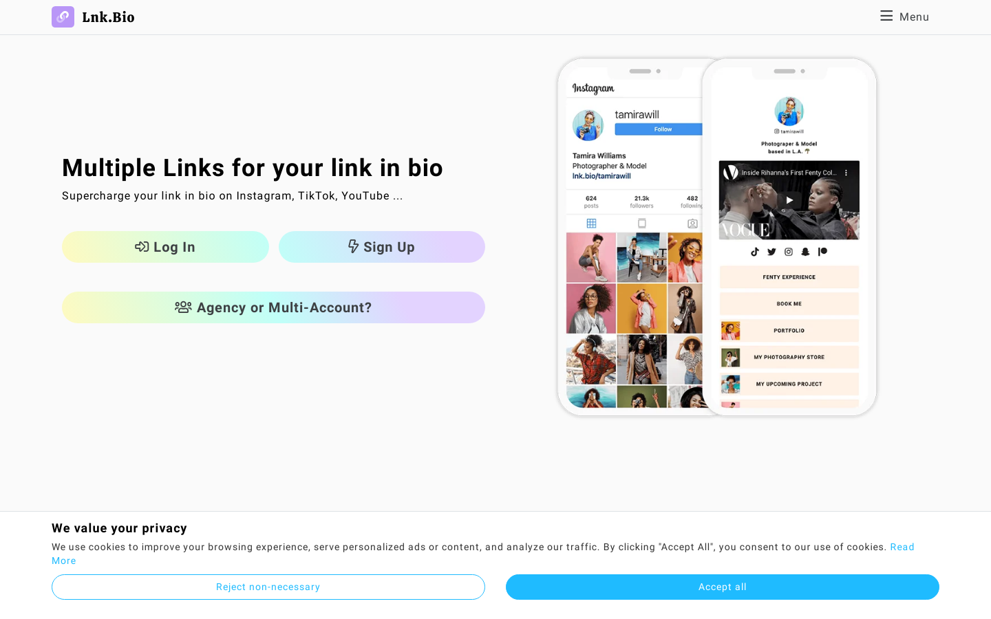Lnk-bio website